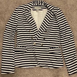 H&M Navy & White Blazer - 10